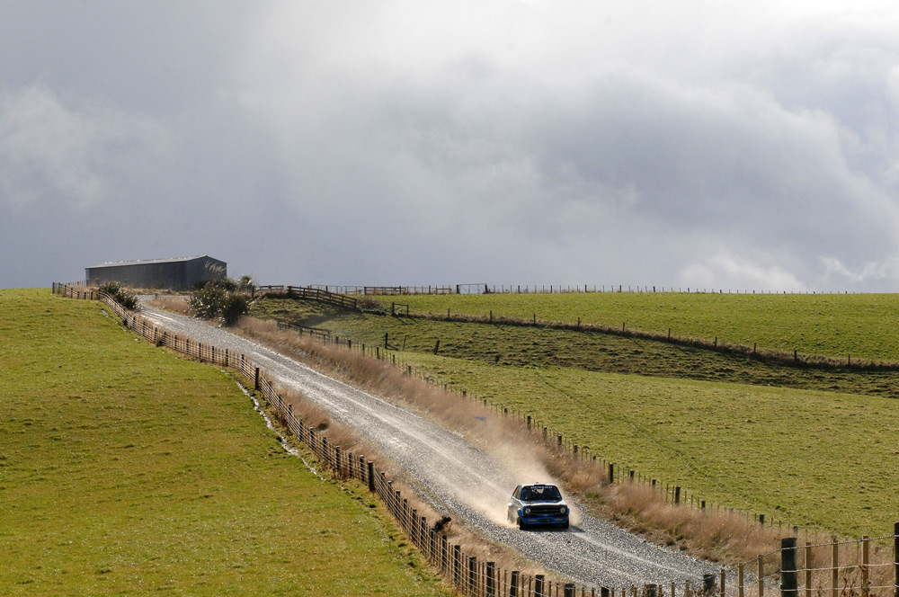 Derek Ayson (Ford Escort) Catlins Coast. Credit: Euan-Cameron