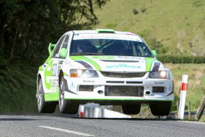 Glenn Inkster and Spencer Winn (Mitsubishi Evo 8) gunning for their fifth consecutive Targa NZ win this year.