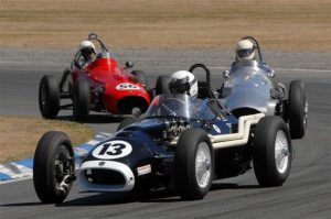 Graeme Hamilton leads Paul Coghill (Jaguar Special) and Russ Haines (Frangapelli Holden) - Skope Classic 2013