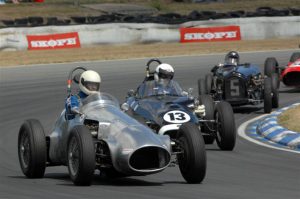 Paul Coghill (Jaguar Special) leads Graeme Hamilton (ACE 111) - Skope 2013
