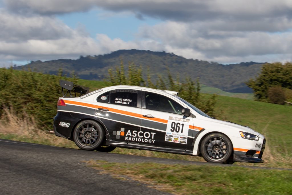 Second were fellow Aucklanders David Rogers and Aidan Kelly in their #961 Mitsubishi Evo 10