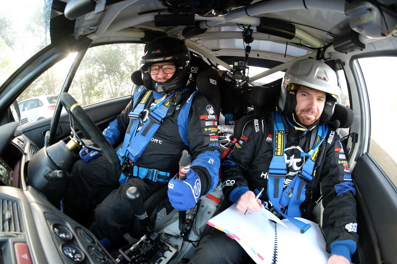 Andy Beck (right) has made a strong start to the season with driver Bryn Smith