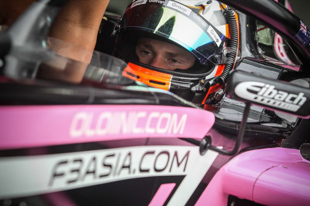 Brendon Leitch competing in F3 Asia