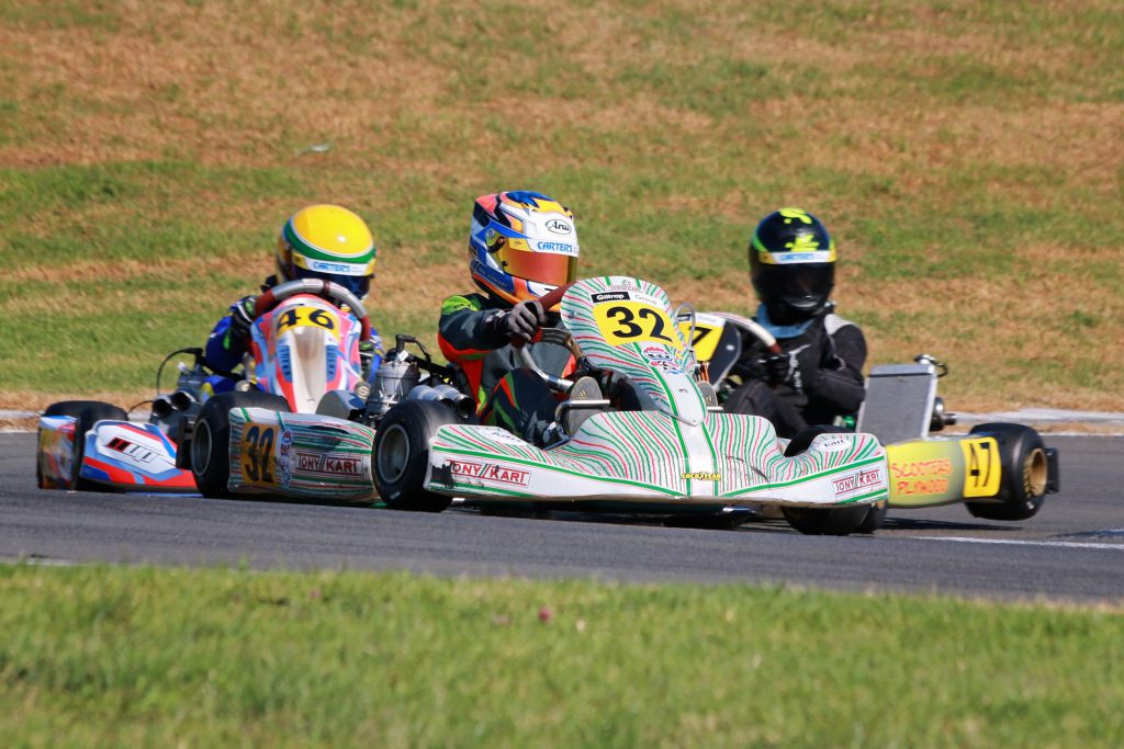 Ben Stewart from Wellington (#32 Vortex ROK DVS Junior)