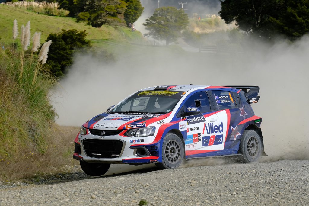 Dave Holder and Jason Farmer finished third overall at the weekend's ENEOS International Rally of Whangarei.