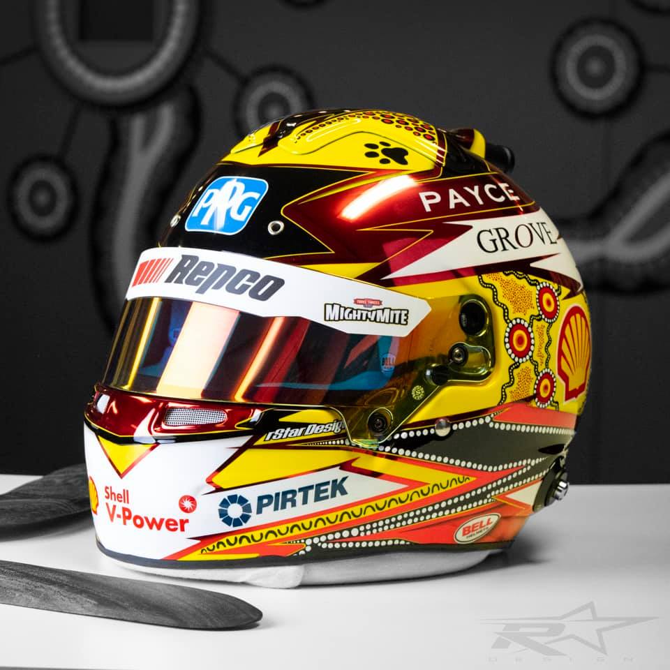 Aboriginal Helmet Design for McLaughlin in Darwin | Talk Motorsport