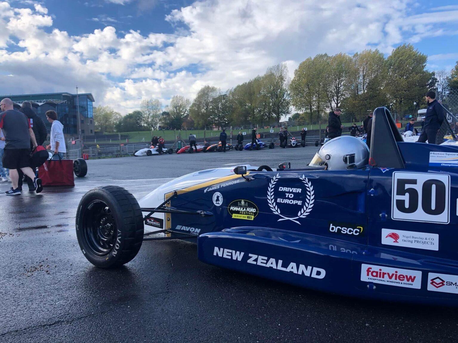 Wet Formula Ford Festival provides a challenge for James Penrose Talk