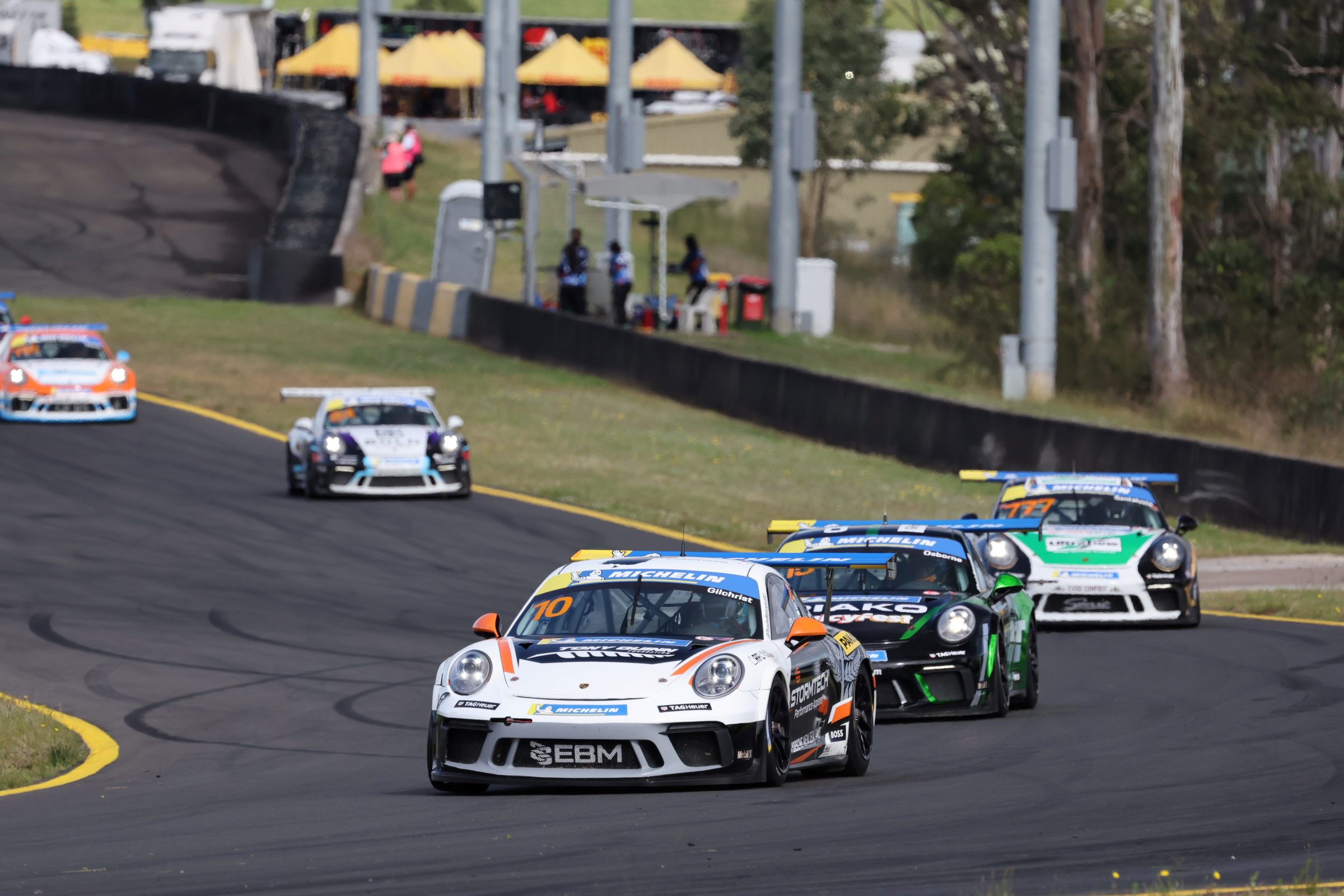 Gilchrist celebrates second place finish in 2024 Porsche Sprint